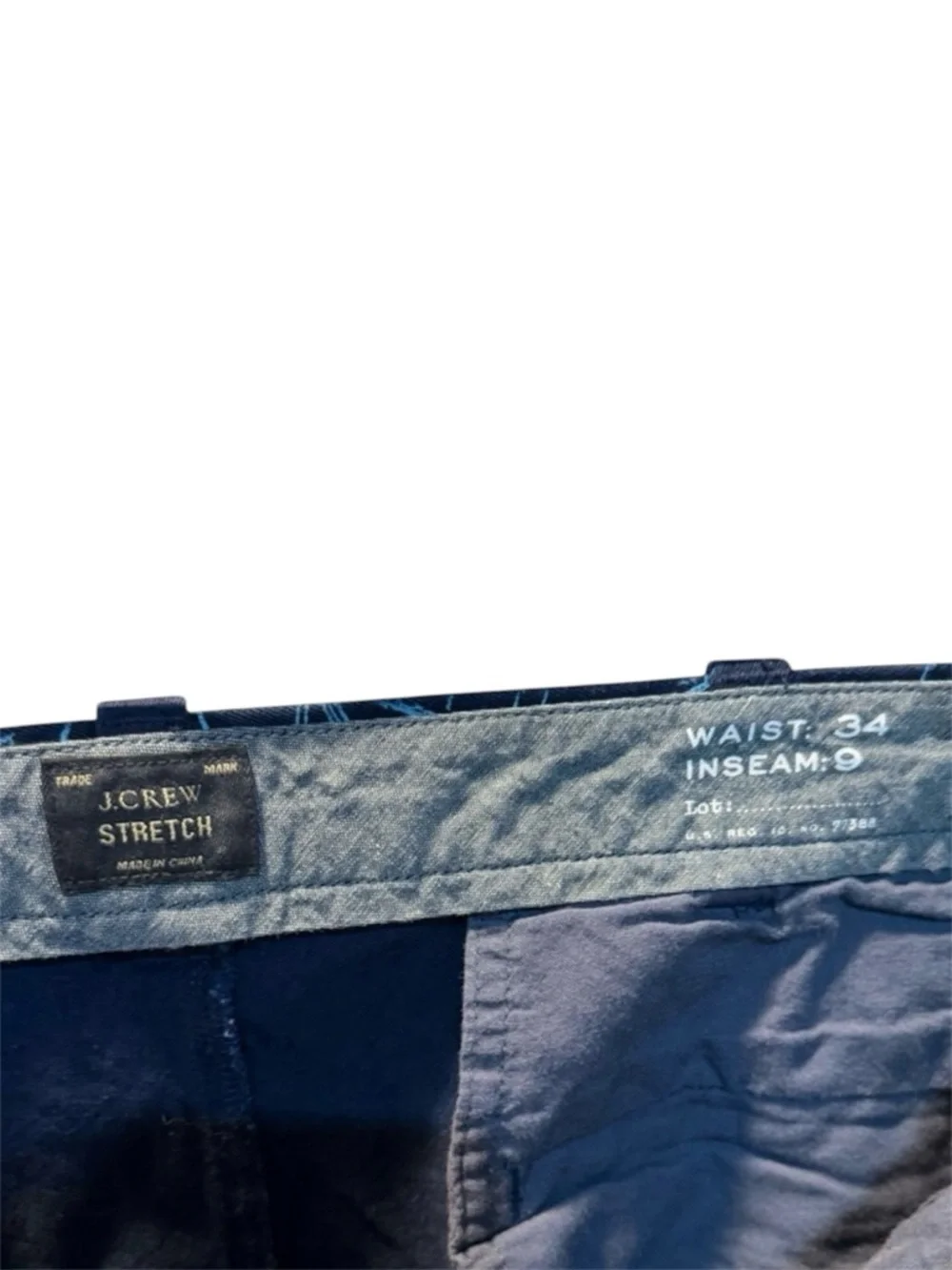 J Crew Blue Sailboat Bermuda Shorts Size 34